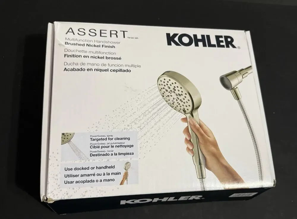 Kohler Assert R38755-G-BN 6-Function Handshower Kit Brushed Nickel - open box